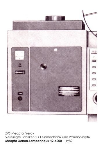 CZ-CSSR-Meopta-Prerov-2-1982-Meopta-Xenon-Lampenhaus H2-4000