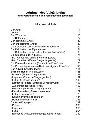 Lehrbuch des Vulgärlateins