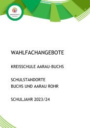 Broschüre Wahlfachangebote 2023-24