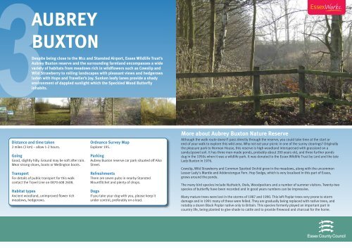 Aubrey Buxton Nature Reserve - Essex County Council