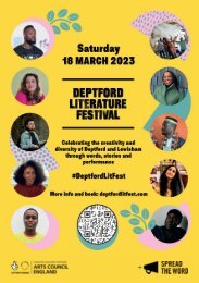 Deptford Literature Festival 2023 Programme
