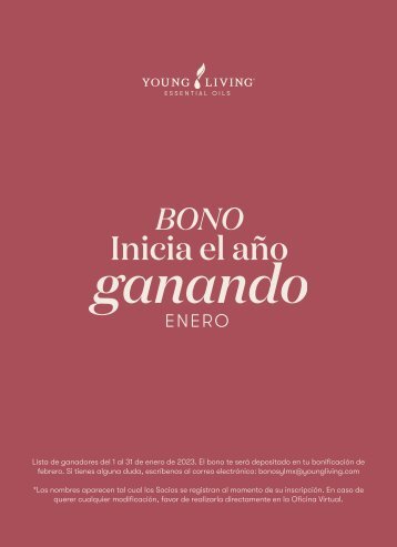 Lista de ganadores Bono Inicia el año ganando de enero 2023