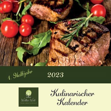 Kulinarischer Kalender - Hotel Wäller Wirt, Höhn - 2023 - 1. Halbjahr
