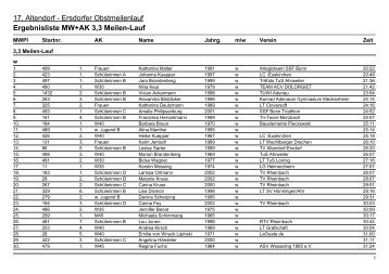 Ergebnislisten|Ergebnisliste MW+AK - der Laufgemeinschaft des TV ...