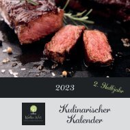 Kulinarischer Kalender - Hotel Wäller Wirt, Höhn - 2023 - 2. Halbjahr