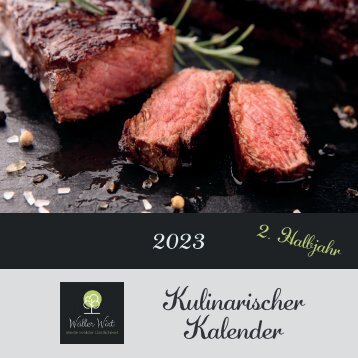 Kulinarischer Kalender - Hotel Wäller Wirt, Höhn - 2023 - 2. Halbjahr