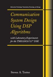 Communication System Design Using DSP Algorithms - DSP-Book