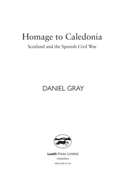 Homage to Caledonia by Daniel Gray sampler