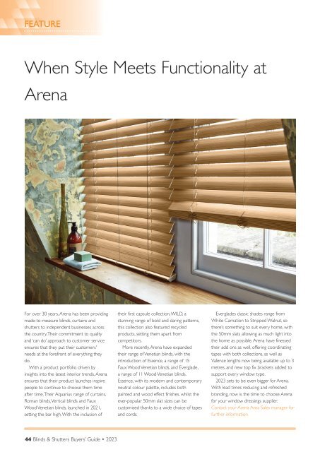 Blinds & Shutters Buyers Guide 2023