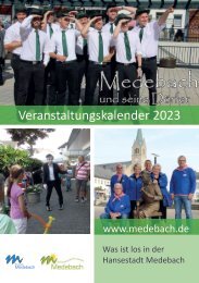 Veranstaltungskalender Medebach 2023