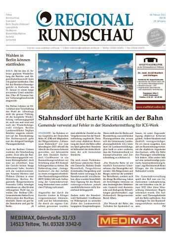 Regional-Rundschau, 09. Februar bis 08. März 2023