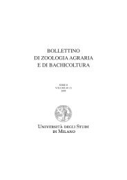 bollettino di zoologia agraria e di bachicoltura - DiPSA - Università ...