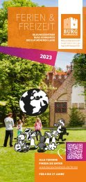 Burg Schwaneck Ferien- und Freizeitprogramm 2023