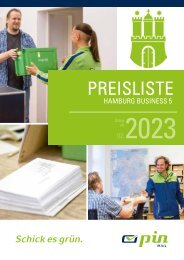 PIN AG - Preisliste Hamburg Business5_02.2023