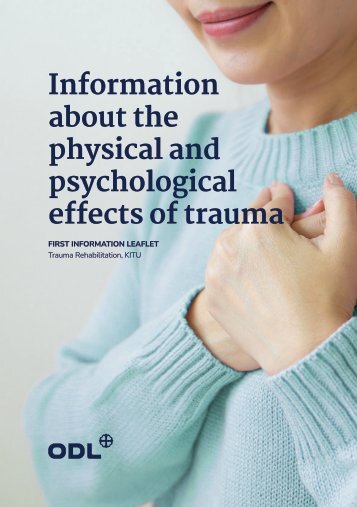 FIRST INFORMATION LEAFLET | Trauma Rehabilitation, KITU