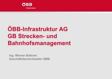 ÖBB-Infrastruktur AG GB Strecken- und Bahnhofsmanagement