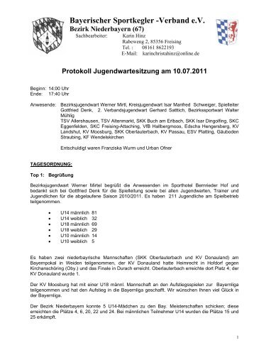 Bayerischer Sportkegler -Verband e.V. - BSKV Niederbayern