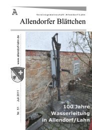 Ein unvergesslich schöner Tag liegt hinter uns ... - Allendorf ad Lahn