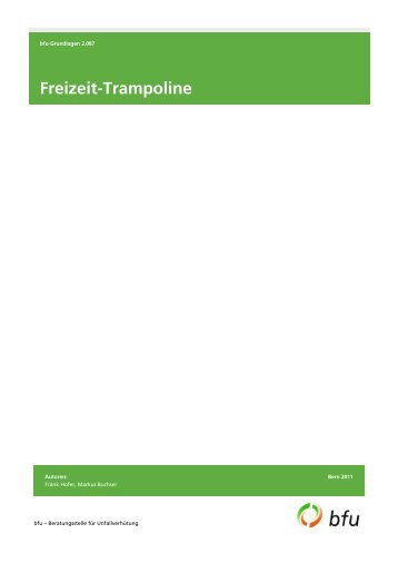 Freizeit-Trampoline - BfU