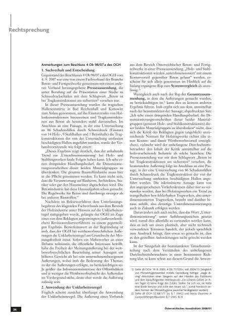 Anwaltsblatt 2008/01 - Österreichischer Rechtsanwaltskammertag
