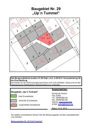Baugebiet Nr. 29 „Up´n Tummel“ - Gemeinde Holdorf