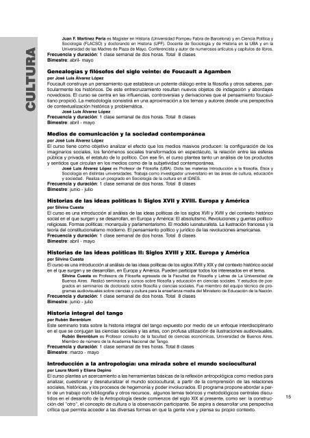 RS CURSOS DEL OJA Capacitación para el Trabajo Cultura