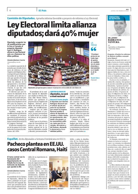 Edición impresa, jueves 9 de febrero de 2022