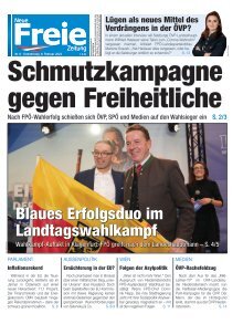 Schmutzkampagne gegen Freiheitliche