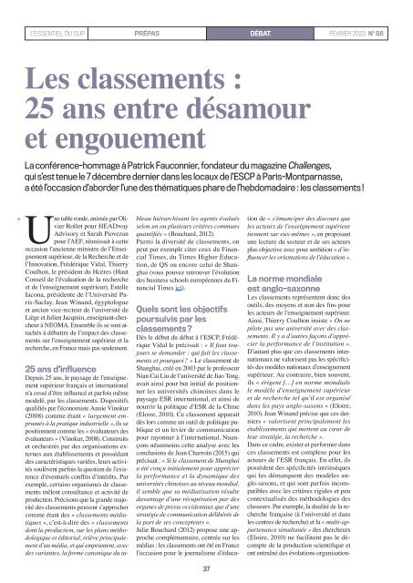 L'Essentiel Prépas n°68 - Février 2023