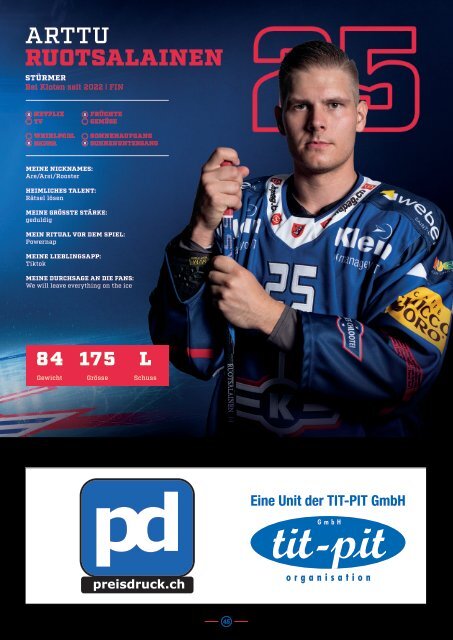 EHC Kloten Saisonprogramm 22/23