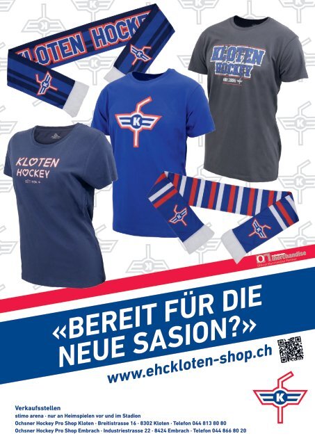 EHC Kloten Saisonprogramm 22/23