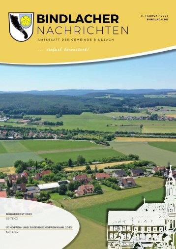 Bindlacher Nachrichten - Ausgabe 11.02.2023