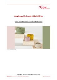 Anleitung für bunte Häkel-Körbe