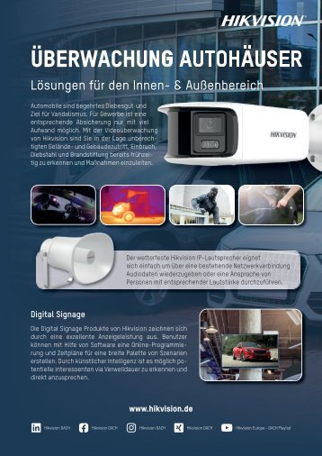 Videosicherheit für Autohäuser