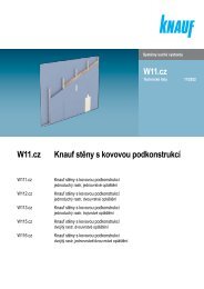 W11.cz Knauf stěny s kovovou podkonstrukcí W11.cz