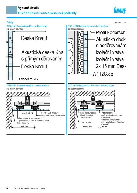 D12.cz Knauf Cleaneo akustické podhledy