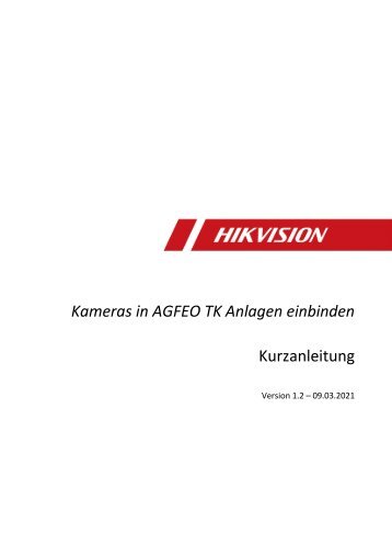 HowTo - Kameras in AGFEO einbinden