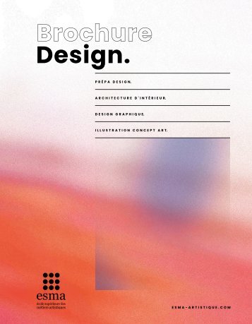 Brochure ESMA Design 2023