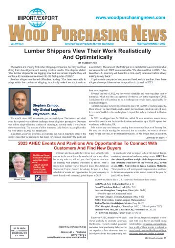 Import/Export Wood Purchasing News - February/March 2023