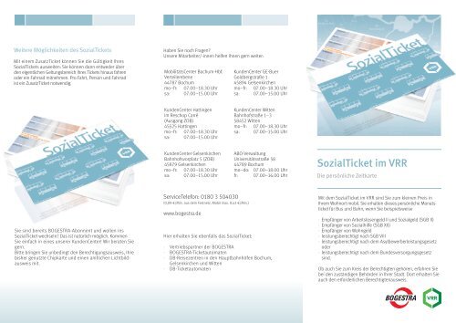 Sozialticket - Bogestra