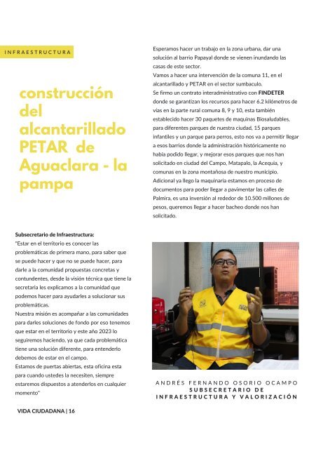 Edición No. 6 Revista Vida Ciudadana - Febrero 2023