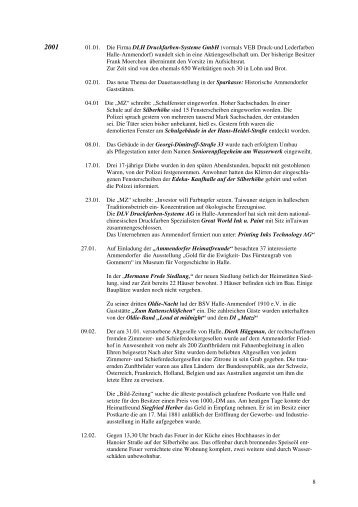 Zeittafel 2001.pdf - Ammendorfer Heimatfreunde