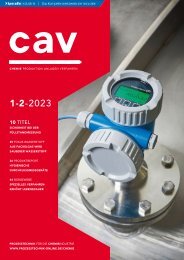 cav – Prozesstechnik für die Chemieindustrie 1-2.2023
