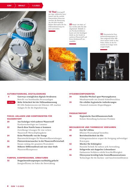 cav – Prozesstechnik für die Chemieindustrie 1-2.2023