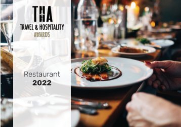 Travel & Hospitality Awards - Restaurant 2022