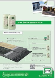 Kombiflyer Bettungssysteme