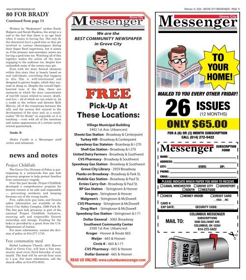 Grove City Messenger - February 12th, 2023