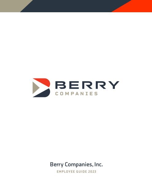 2023 Berry Companies Employee Directory