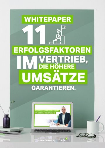 11 Erfolgsfaktoren im Vertrieb, die höhere Umsätze garantieren.