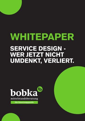 Service Design - wer jetzt nicht umdenkt, verliert.